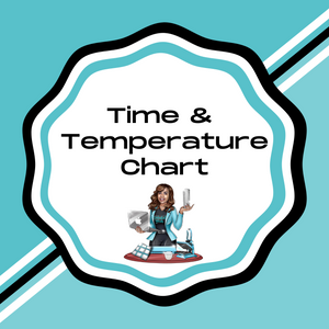 Sublimation Time and Temperature Chart