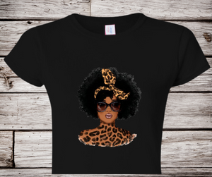 Cheetah Print Girl DTF